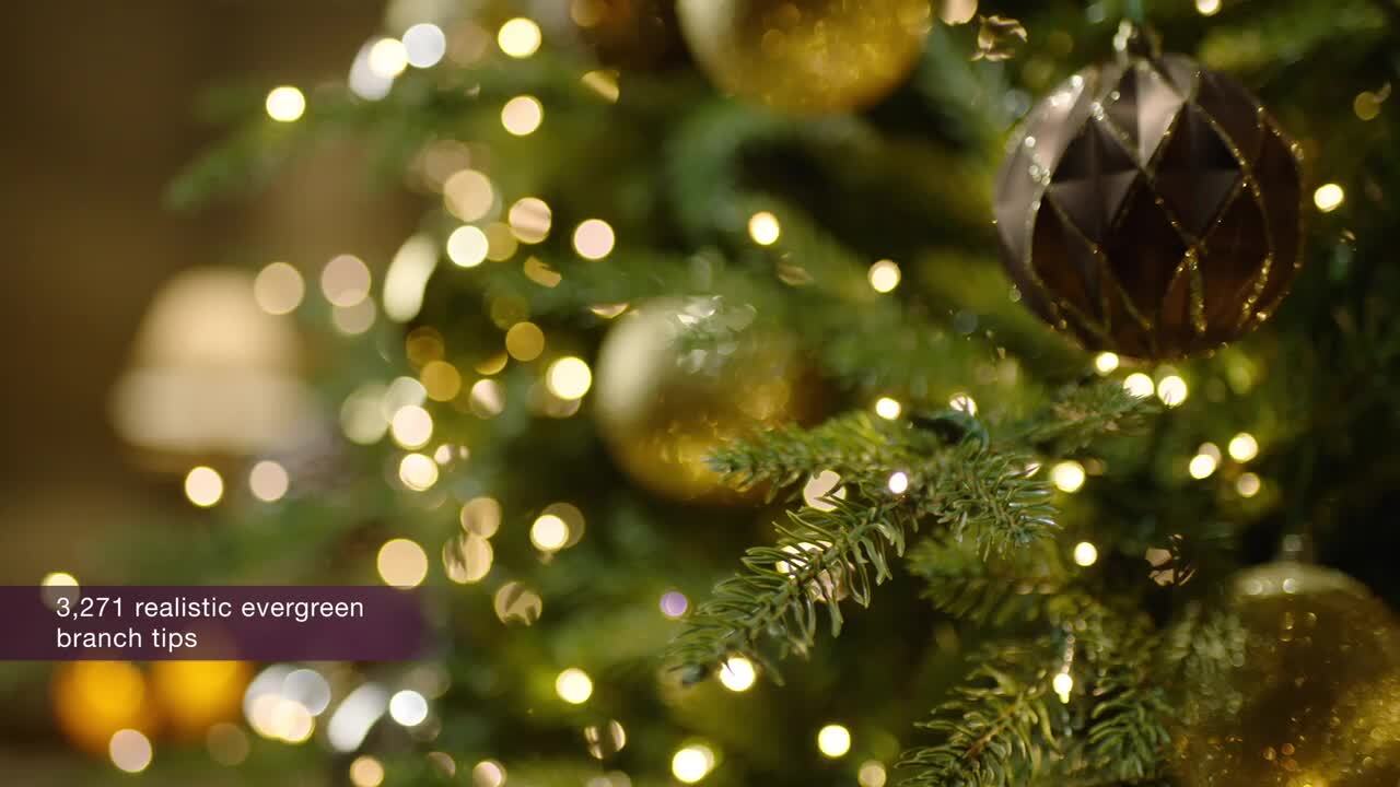 7.5 ft. Pre-Lit LED Grand Duchess Twinkling Balsam Fir Artificial Christmas Tree