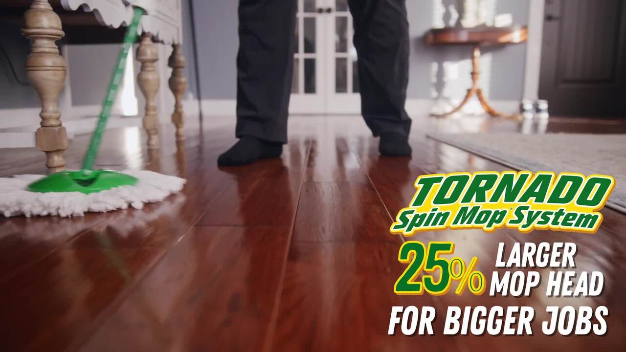 Libman Microfiber Tornado Wet Spin Mop and Bucket Floor