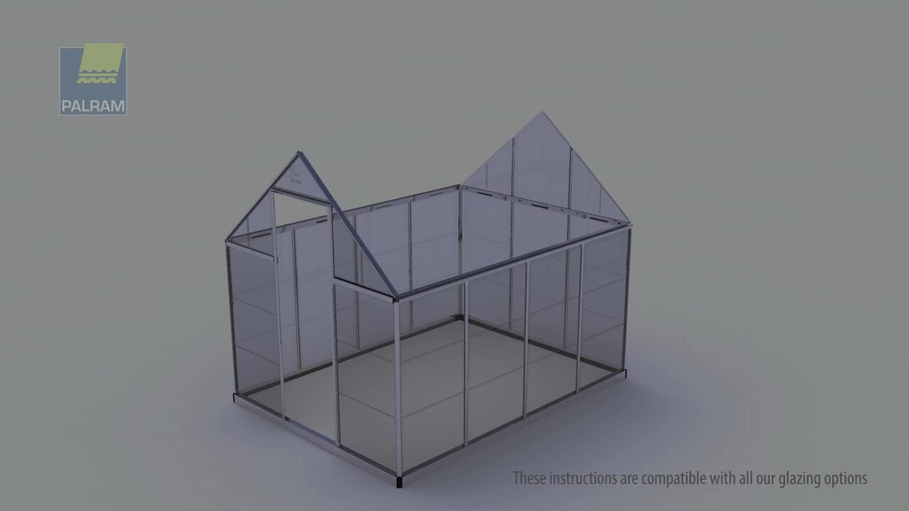 CANOPIA by PALRAM Hybrid 6 ft. x 10 ft. Polycarbonate DIY Greenhouse Kit - Thumbnail 2