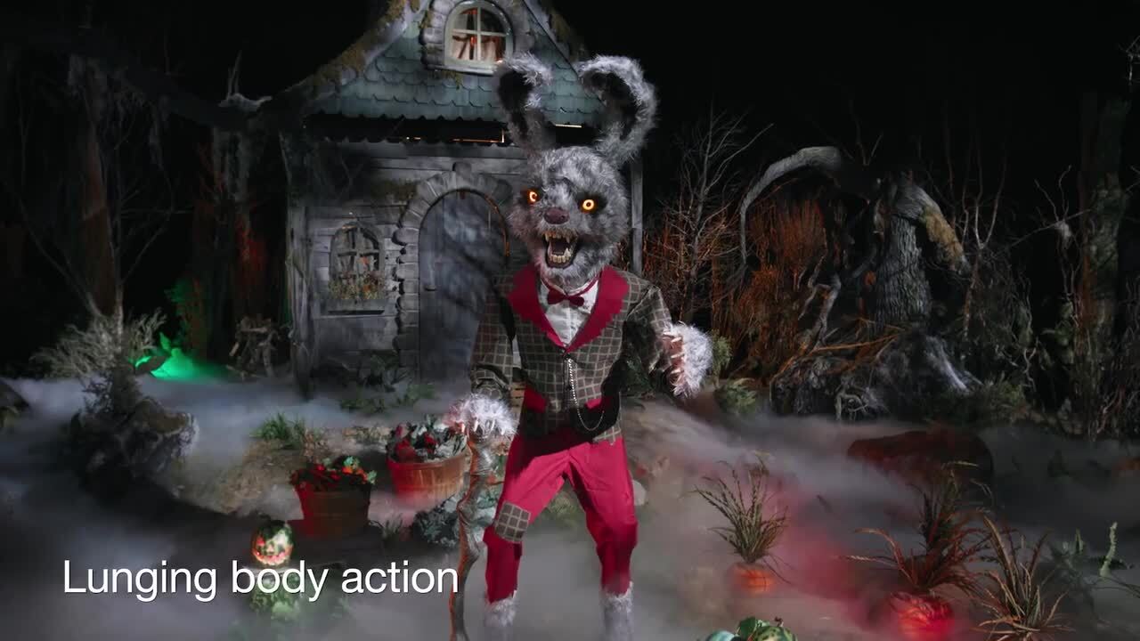 Home Accents Holiday 7 FT Wicked Woods Animated LED Horrifying