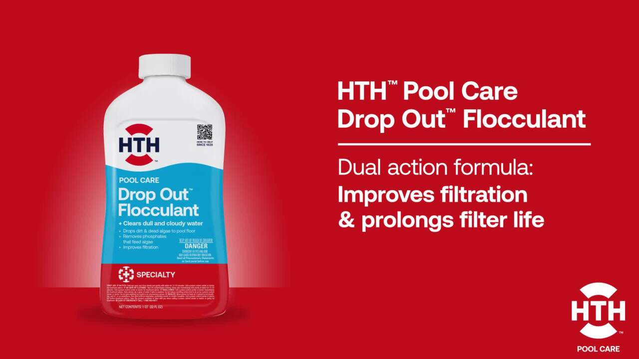 HTH 1 Qt. Drop Out Flocculant Pool Balancer 67080 - The Home Depot