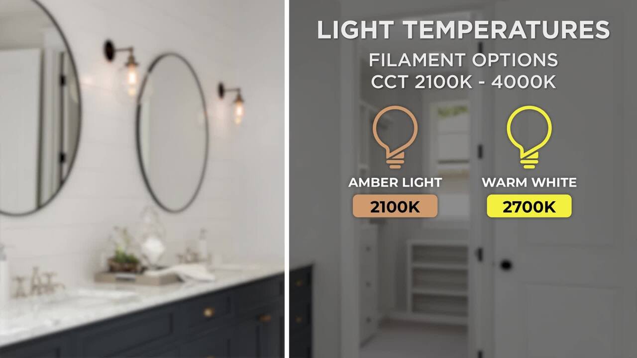 Euri Lighting 60 Watt Equivalent Warm White (2700K) BA10 ENERGY STAR and Dimmable LED Light Bulb in Clear (4-Pack)