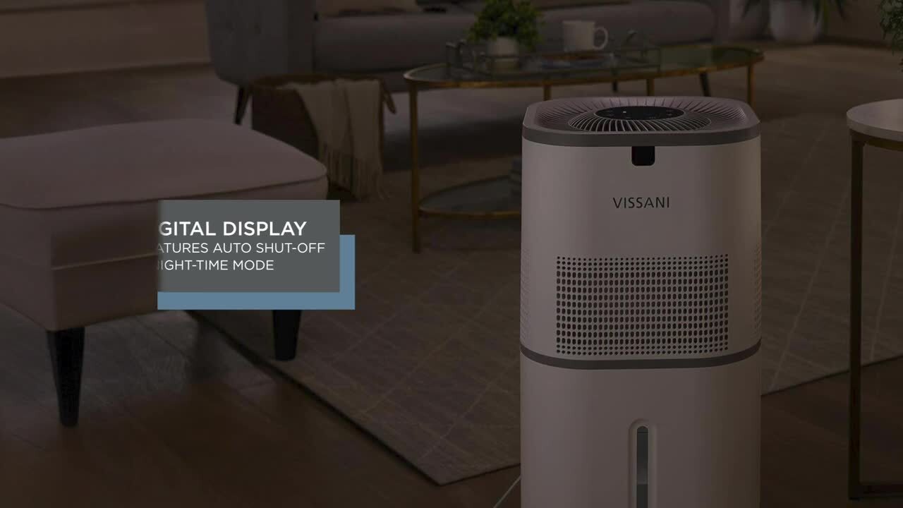 Vissani 6 Gal. Evaporative Humidifier for Whole House in White VK