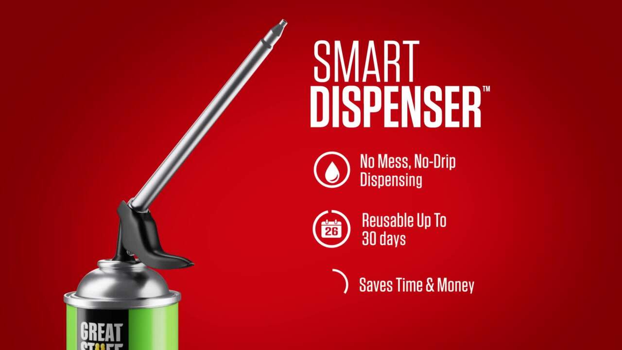 GREAT STUFF Smart Dispenser 12 oz. Pestblock Insulating Spray Foam