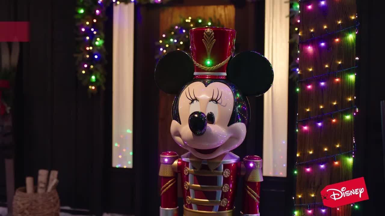 Disney 5 ft. LED Holiday Minnie Mouse Nutcracker Holiday Yard