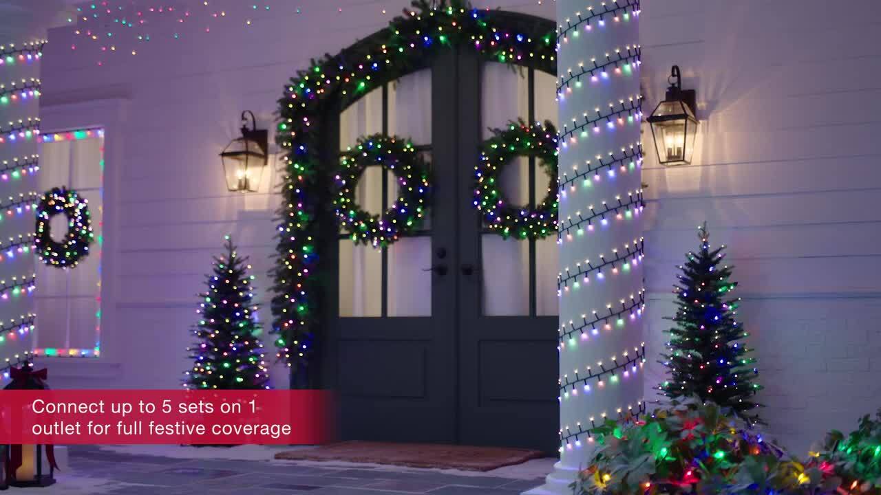 Home Accents Holiday 400 Count Grand Duchess Color Changing Warm White to  Multi-Colored Twinkling Steady Lit Micro LED Lights 24LE21024 - The Home  Depot, image size:1280x720