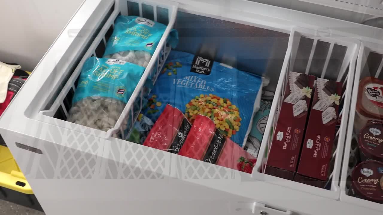 8.8 cu. ft. Hubspace Powered Manual Defrost Convertible Chest Freezer with LED Light in White
