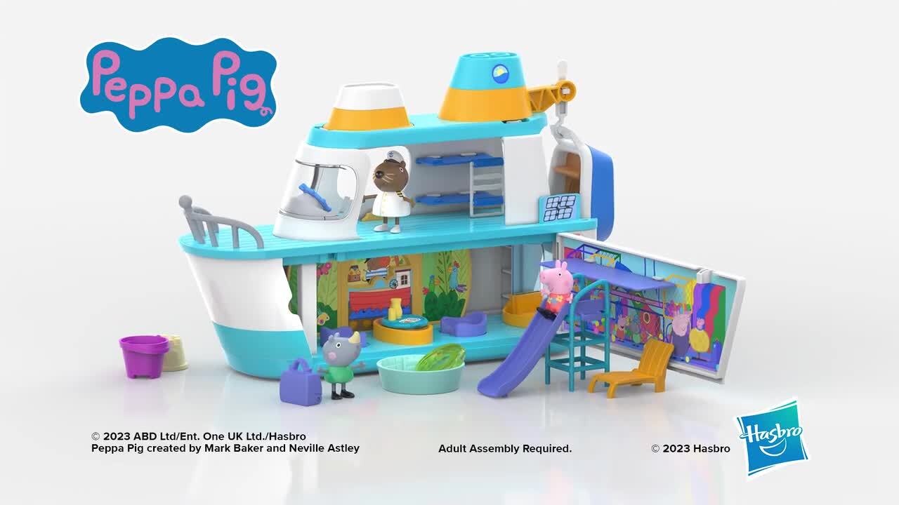 Peppa Pig en vacances : Bateau hors-bord et figurines Giochi Preziosi en  multicolore