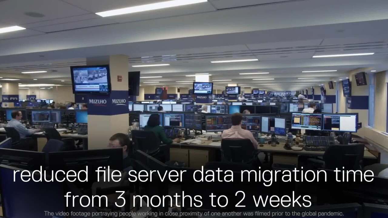 With these solutions, the customer reduced file server data migration time from 3 months to 2 weeks, decreased rack space by a quarter, and enabled centralized support with Dell Technologies