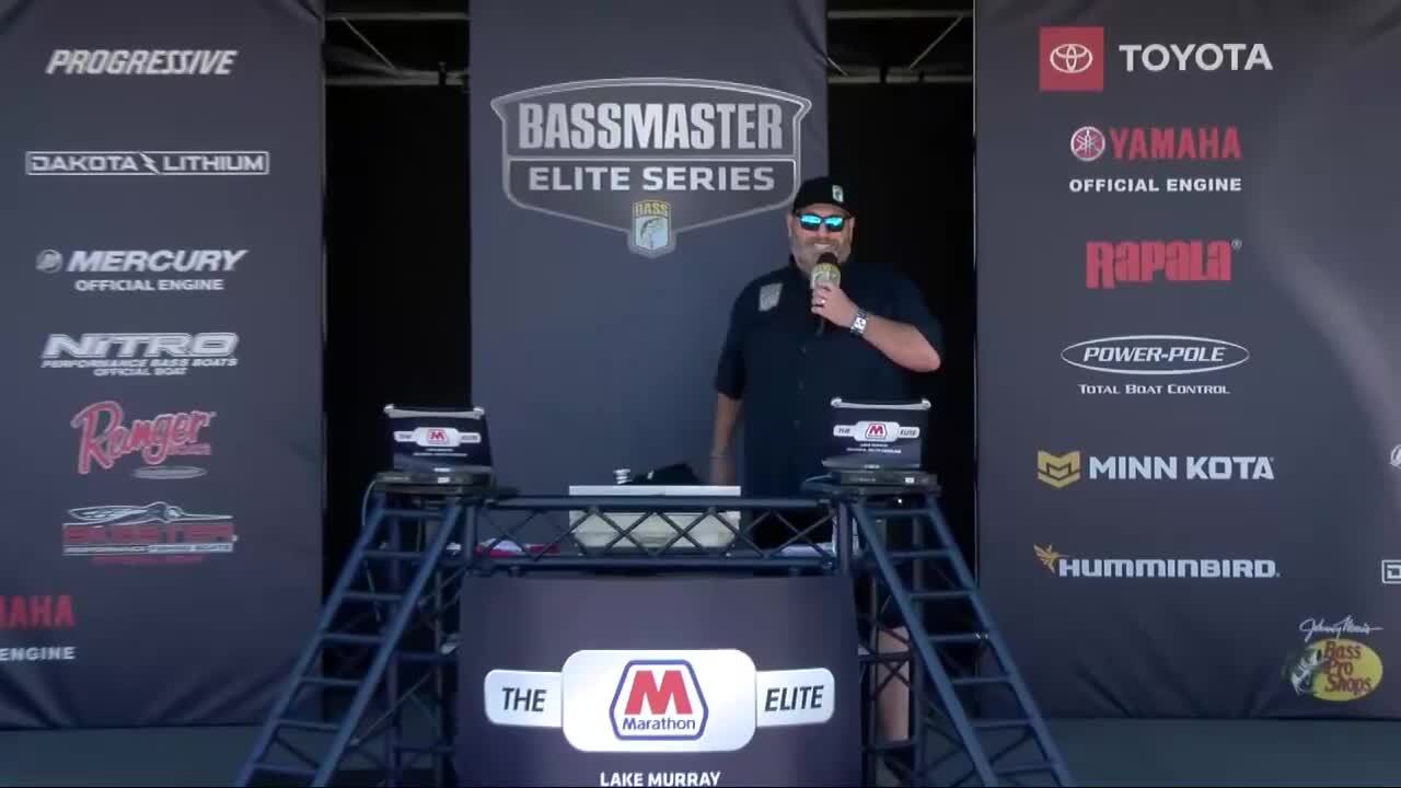 2023 Bassmaster Elite at Lake Murray, SC - Day 1 Weigh-In - Bassmaster