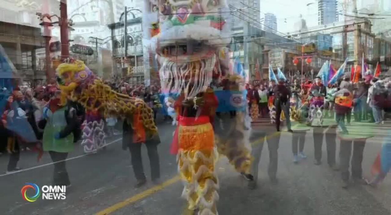 溫哥華華埠大遊行恢復舉辦 十萬公衆共慶農曆新年