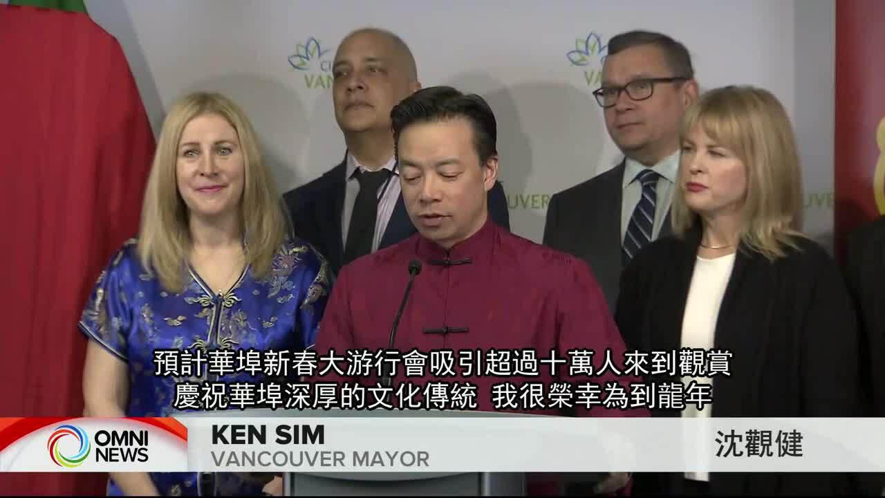 华埠新春设龙年霓虹灯装饰