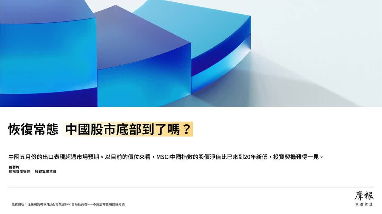 聽聽看】 恢復常態中國股市底部到了嗎？ | J.P. Morgan Asset Management