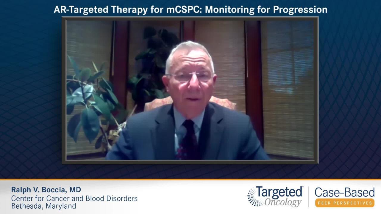 AR Targeted Therapy for mCSPC Monitoring for Progression