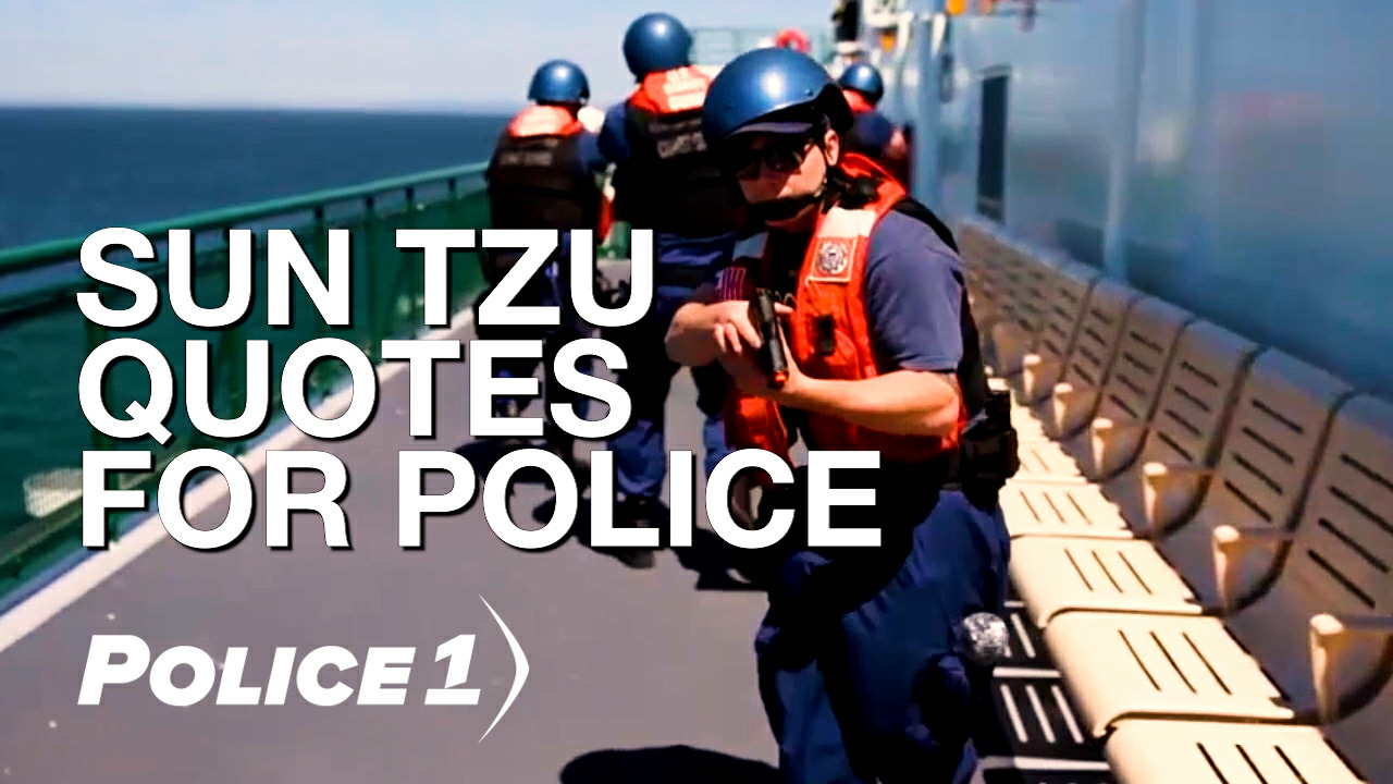 Sun Tzu 'Art of War' quotes for police, law enforcement training, image size:1280x720