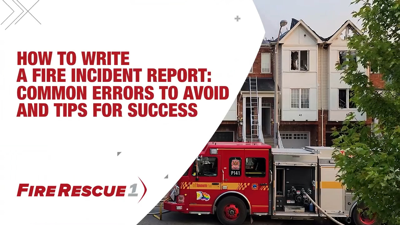 How to write a fire incident report