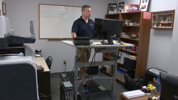Treadmill desks: Workout at work