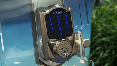 Schlage touch-screen door lock