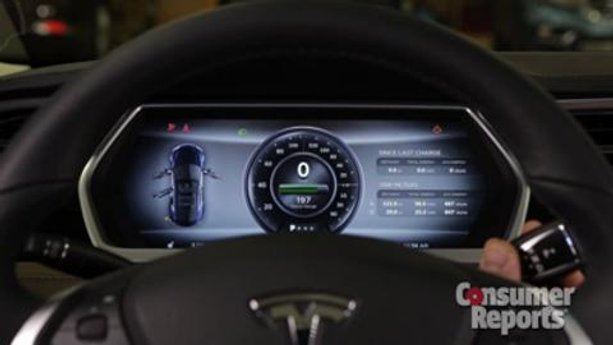 Tesla Model S instrument panel