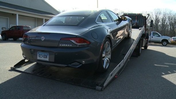 $107,850 Fisker Karma breaks down