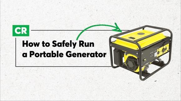 如何安全地运行便携式发电机