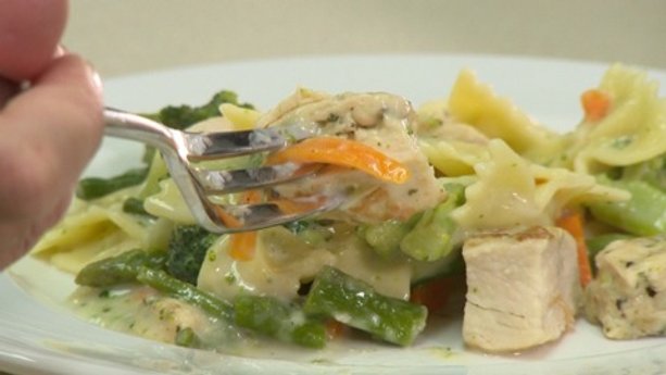 Steamable frozen meals