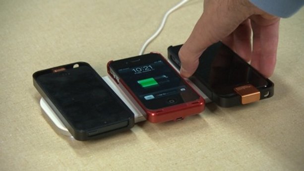 Cell phone charging mats