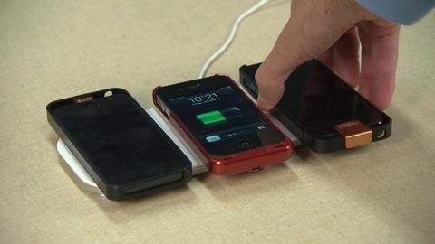 Cell phone charging mats