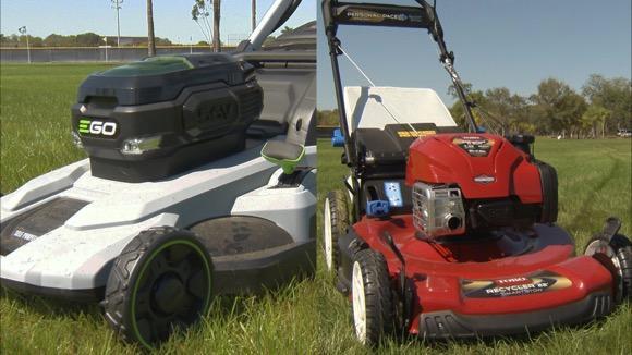 Gasoline & Electric Self-Propelled Mower Face-Off