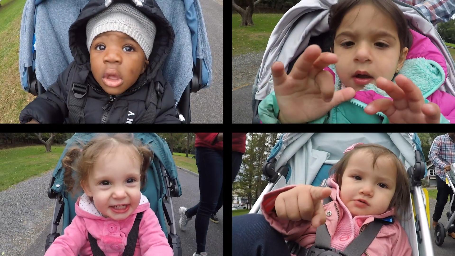 Car seat that turns outlet into a stroller video