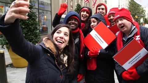 Consumer Reports Carolers Hit the Streets