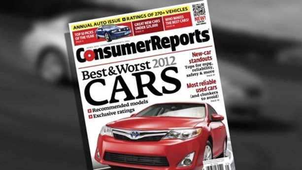 Consumer Reports' Top Pick 2012 cars