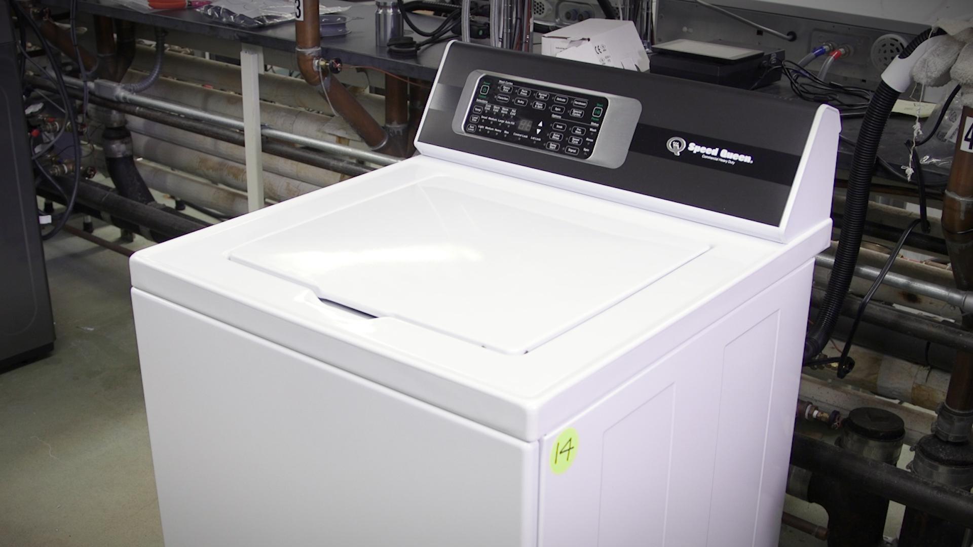 Speed Queen® TR7 3.2 Cu. Ft. Top Load Washer & 7.0 Cu. Ft. Electric Dryer  with 7 Year Warranty TR7003WN / DR7004WE