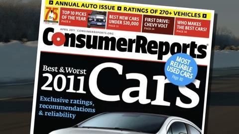 Consumer Reports' 2011 Top Pick cars