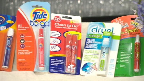 On-the-go stain removers