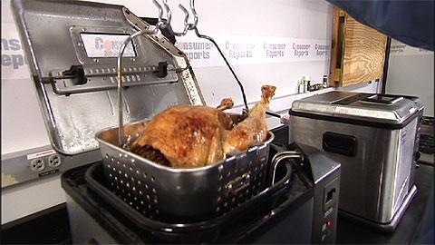 Safer turkey frying