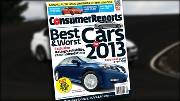 Consumer Reports' 2013 Top Pick cars