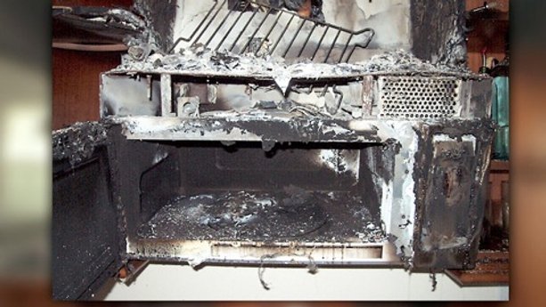 Microwave fire danger