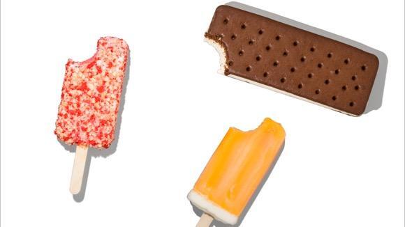 What 100 Calories of Frozen Treats Look Like