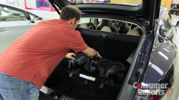 Tesla Model S third-row seat
