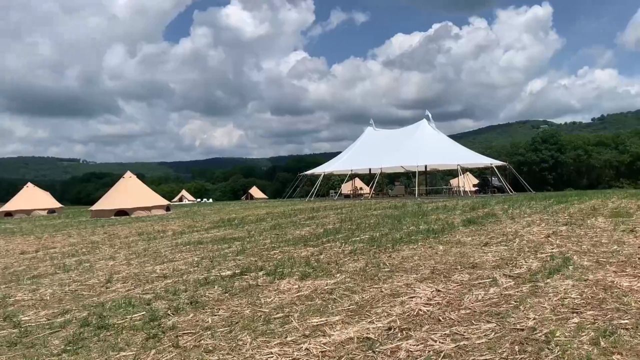 Hideaway Co Pitches Its Upscale Tents Near Deep Creek Md Pittsburgh Post Gazette