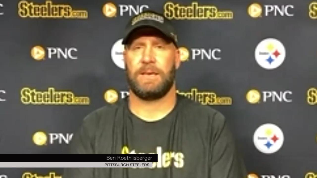 A changed Ben Roethlisberger jokes with media