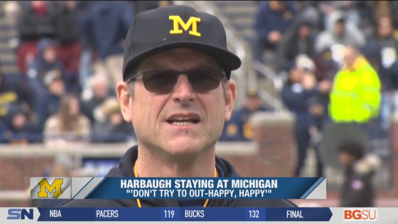 Jim Harbaugh calls Michigan president to say he's staying – The Oakland  Press