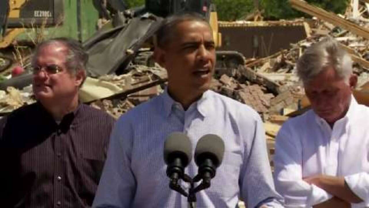 Obama visits tornado damage in Arkansas - POLITICO