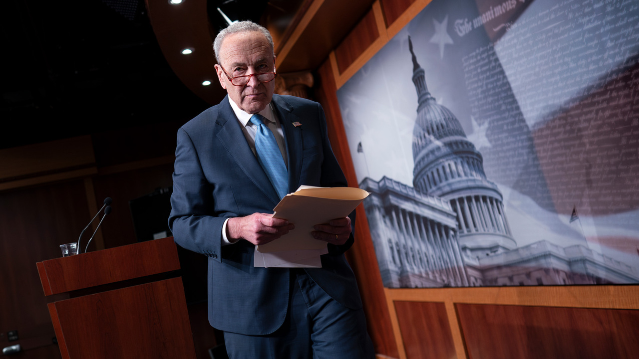 Schumer signals Democratic support for Johnson’s funding bill