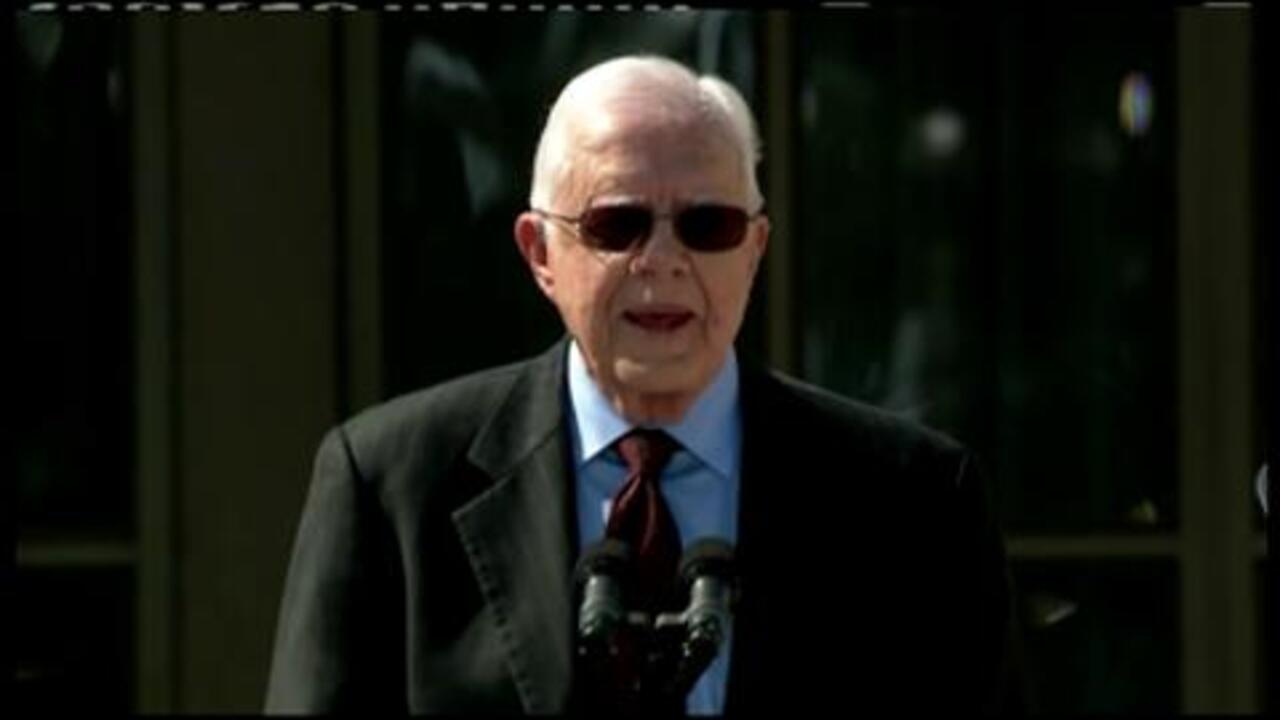 Jimmy Carter speaks at George W. Bush Presidential Library opening ...