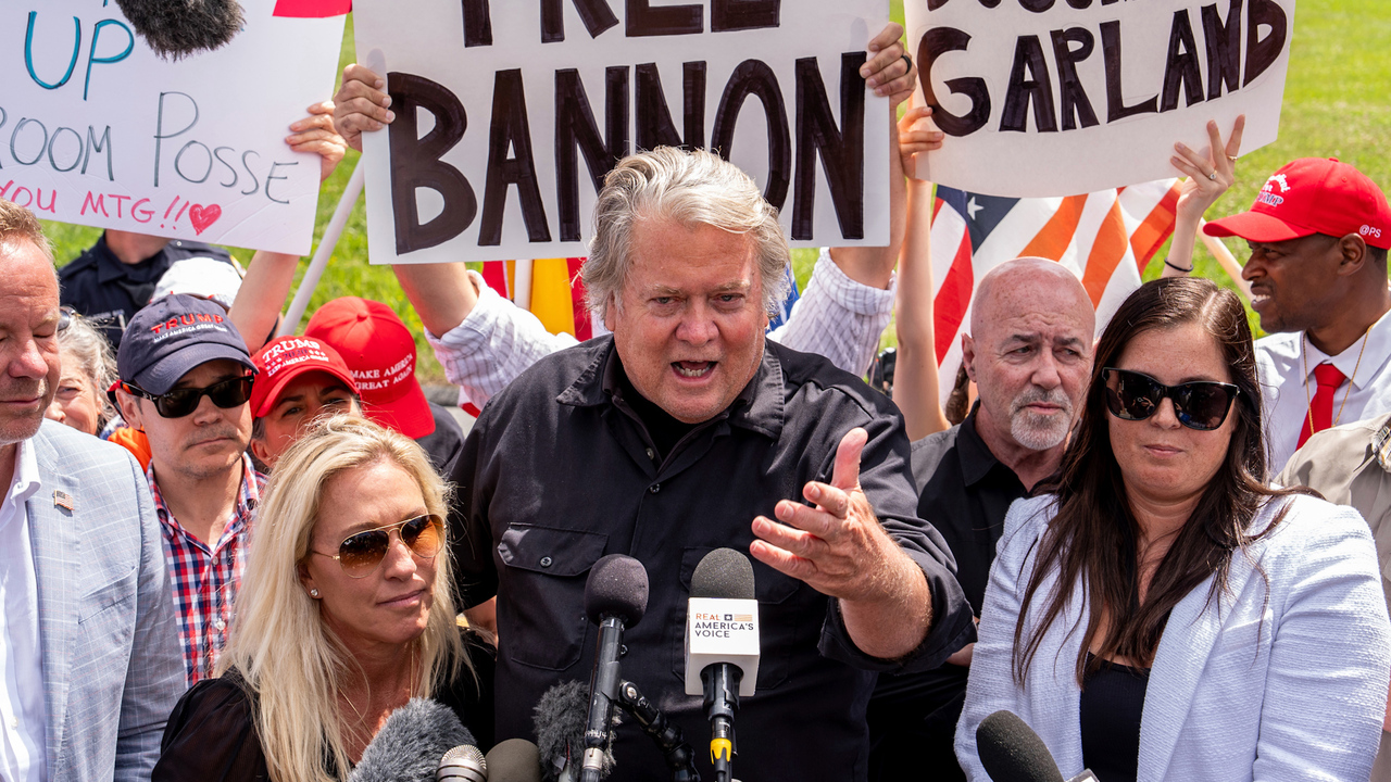 'Proud to go': Steve Bannon speaks before reporting to prison - POLITICO