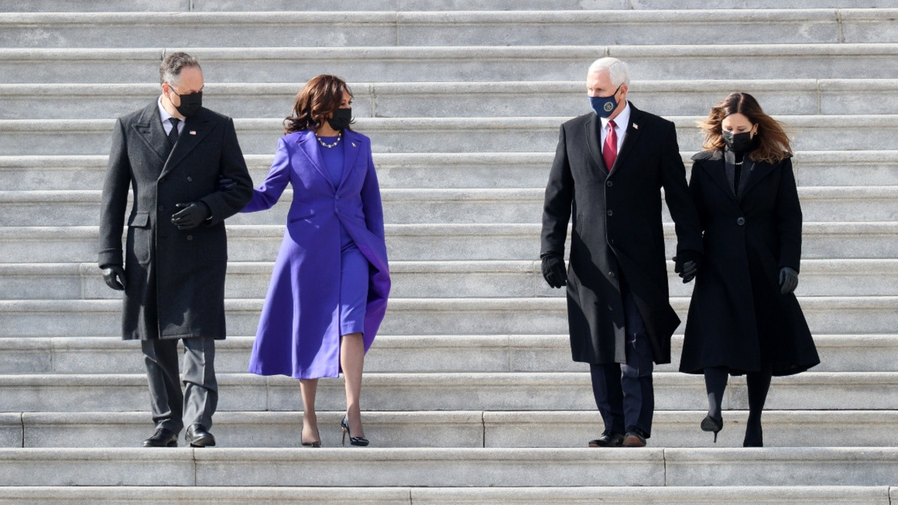 Vice President Harris bids farewell to Pence - POLITICO