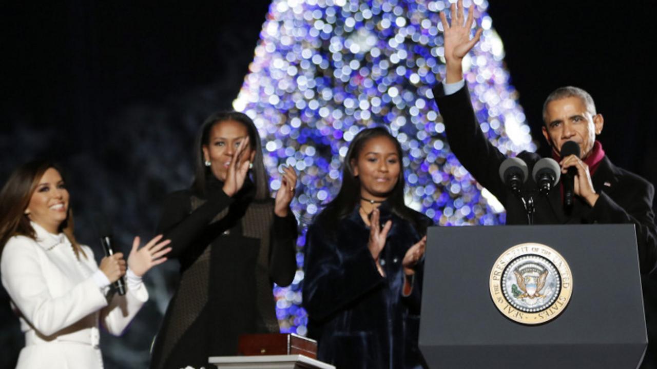 Obamas light their final National Christmas Tree POLITICO