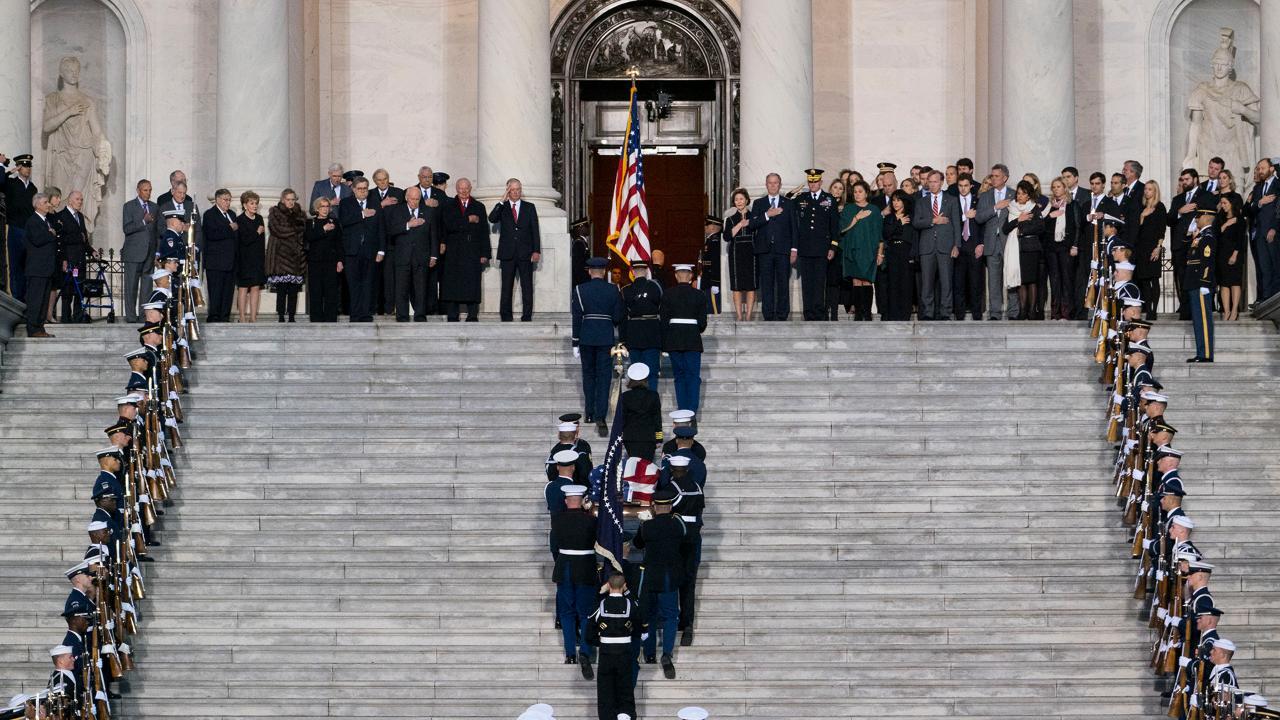 Mitch McConnell Honors President George H.W. Bush at Capitol - POLITICO